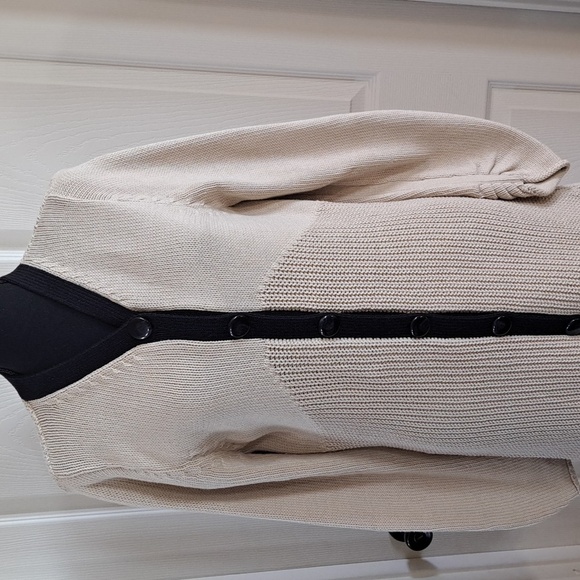 Heather B Pointelle Rib Duster Button Down Knit Slim Long Cardigan Sweater - Picture 2 of 10